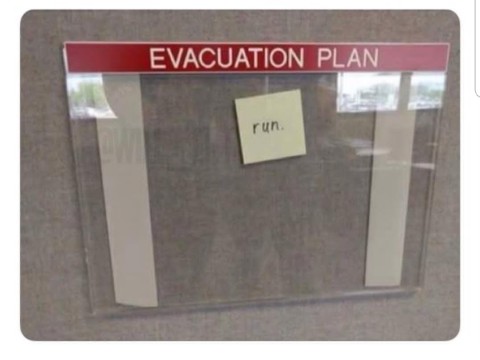 Evakuierungsplan?